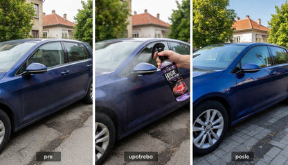 3 u 1 Sprej Za Spoljašnjost Automobila – Čišćenje, Sjaj i Zaštita u Jednom