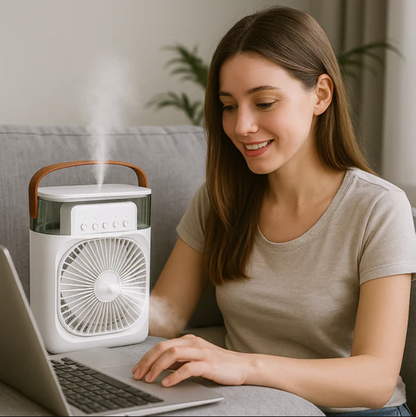 Mini klima ventilator – osvježenje i hladnoća na jedan klik (1+1 GRATIS)