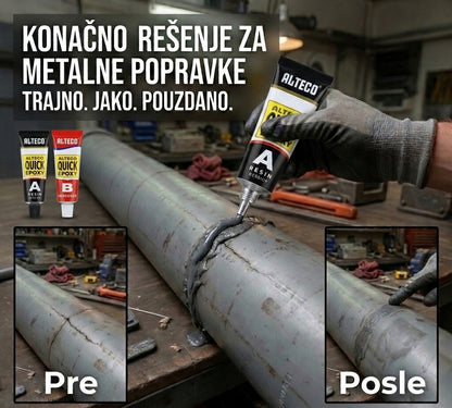 A+B Dvokomponentni Lepak – Profesionalna Čvrstina Za Svaku Popravku (1+1 SET GRATIS)